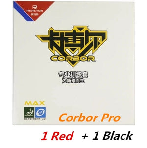 Planet Gates 1 red and 1 black 1 2 Pcs/Lot Reactor Original Pips-In CORBOR Table Tennis Rubber With Sponge Ping Pong Rubber Tenis De Mesa