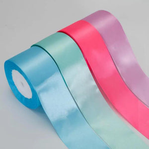 Planet Gates 1 Roll, 22meters 4cm Silk Satin Ribbons Crafts Bow Handmade Gift Wrap Party Wedding Christmas Decorations, Ribbons For Bouquets, Craft Supplies, Fabric, Handmade Wedding Bouquets Material, Gift Packaging Materials,