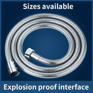 Planet Gates 1 Roll, 304 Stainless Steel Silvery Shower Hose For Gardening, Extra Long Durable And Flexible Shower Hose, Gardening Hose Gardening Accessories