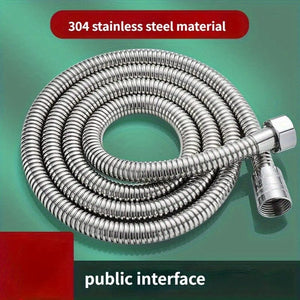 Planet Gates 1 Roll, 304 Stainless Steel Silvery Shower Hose For Gardening, Extra Long Durable And Flexible Shower Hose, Gardening Hose Gardening Accessories