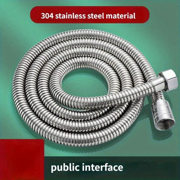Planet Gates 1 Roll, 304 Stainless Steel Silvery Shower Hose For Gardening, Extra Long Durable And Flexible Shower Hose, Gardening Hose Gardening Accessories