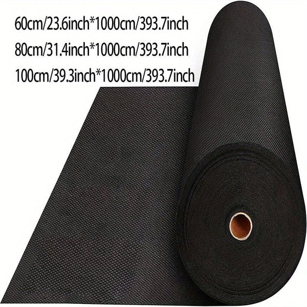 Planet Gates 1 Roll, Garden Landscape Fabric Weed Barrier Heavy Duty Driveway Gardening Mat Polypropylene Ground Cover Flower Vegetable Raised Beds Lawn Yard Landscaping Cloth Black