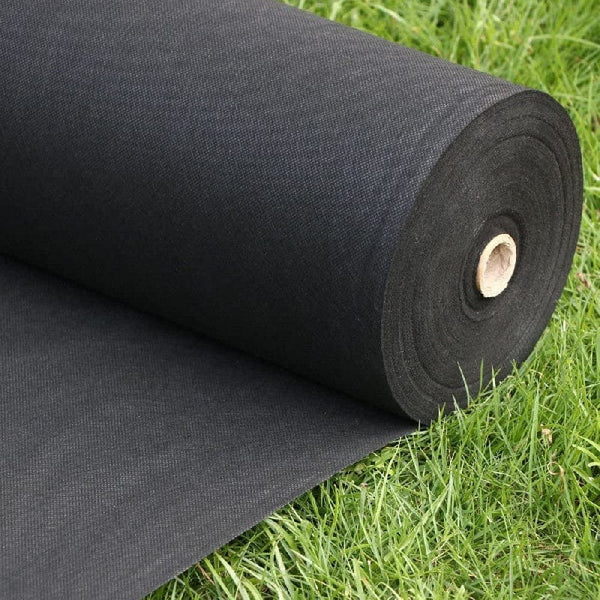 Planet Gates 1 Roll, Garden Landscape Fabric Weed Barrier Heavy Duty Driveway Gardening Mat Polypropylene Ground Cover Flower Vegetable Raised Beds Lawn Yard Landscaping Cloth Black