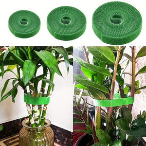 Planet Gates 1 Roll, Green Garden Tape For Plant Garden Plant Ties, 1cm Wide Reusable Garden Tape Plant Support For Climbing Climbing Plants, Flowers, Vine, Tomato Ties Adjustable