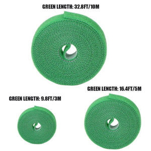 Planet Gates 1 Roll, Green Garden Tape For Plant Garden Plant Ties, 1cm Wide Reusable Garden Tape Plant Support For Climbing Climbing Plants, Flowers, Vine, Tomato Ties Adjustable