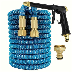 Planet Gates 1 Roll, New Retractable Water Hose Car Wash Flowers Magic Hose Magic Water Hose Home Car Wash Garden Hose 3 Times Retractable Spray Gun 5.18meter、25FT、15.24meter、22.86meter、30.48meter、38.1meter