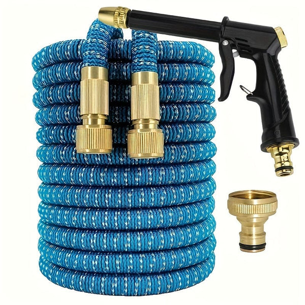Planet Gates 1 Roll, New Retractable Water Hose Car Wash Flowers Magic Hose Magic Water Hose Home Car Wash Garden Hose 3 Times Retractable Spray Gun 5.18meter、25FT、15.24meter、22.86meter、30.48meter、38.1meter