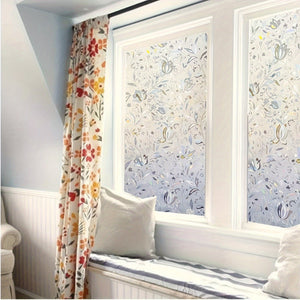 Planet Gates 1 Roll Of Tulip Privacy Glass Film, Static Cling Window Film Suitable For Office And Home Decor