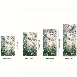 Planet Gates 1 Roll Of Tulip Privacy Glass Film, Static Cling Window Film Suitable For Office And Home Decor