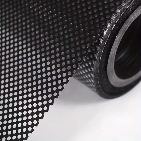 Planet Gates 1 roll Stained Glass Window Privacy Film - Non-Adhesive, UV Sun Blocking, One-Way Perforated, Black Vinyl Stickers for Bathroom Door Coverings and Printable Engraved Designs