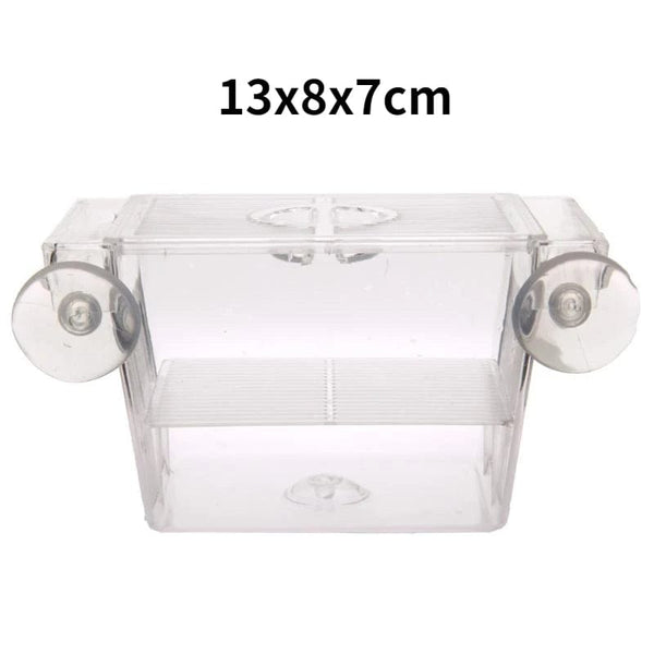 Planet Gates 1 room Aquarium Breeding Incubator Isolation Box Double Layer 4 Rooms Transparent Acrylic Self-Floating Fish Hatchery Box Fish Tank