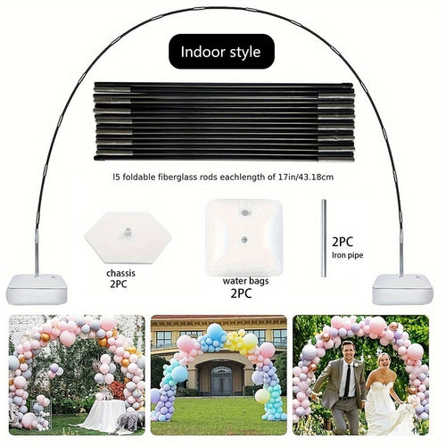 Planet Gates 1 Set 1 Set, Balloon Arch Stand Kit Adjustable Balloon Arch Frame Water Filling Base Reusable Background Stand Kit, Used For Birthday Party Graduation Wedding Bride Gift Meeting