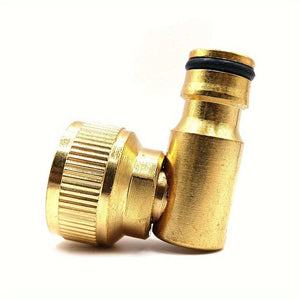 Planet Gates 1 Set 1 Set Brass 90° Activity Nipple Connector, Threaded Nipple Quick Plug G3/4 Inner Thread, Car Wash Watering Garden Wood Lawn Irrigation Sprinkler Tool Accessories