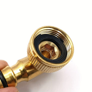 Planet Gates 1 Set 1 Set Brass 90° Activity Nipple Connector, Threaded Nipple Quick Plug G3/4 Inner Thread, Car Wash Watering Garden Wood Lawn Irrigation Sprinkler Tool Accessories