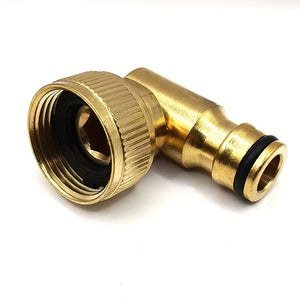 Planet Gates 1 Set 1 Set Brass 90° Activity Nipple Connector, Threaded Nipple Quick Plug G3/4 Inner Thread, Car Wash Watering Garden Wood Lawn Irrigation Sprinkler Tool Accessories