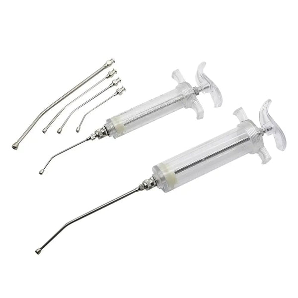Planet Gates 1 Set 10ml/20ml/50ml Birds Feeding Syringe Kit With 6 Pcs Curved Gavage Tubes Bird Feeding Feed Medicine Supplies