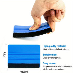 Planet Gates 1 Set 10pcs Car Vinyl Wrap Tool Kit, Window Film Install Tools Wrap Squeegee Wallpaper Smoothing Tool, Felt Squeegee Hard Scraper Vinyl Trimming Tool For Car Wrapping And Install Wallpaper