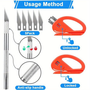 Planet Gates 1 Set 10pcs Car Vinyl Wrap Tool Kit, Window Film Install Tools Wrap Squeegee Wallpaper Smoothing Tool, Felt Squeegee Hard Scraper Vinyl Trimming Tool For Car Wrapping And Install Wallpaper