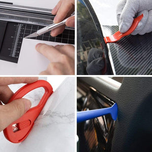 Planet Gates 1 Set 10pcs Car Vinyl Wrap Tool Kit, Window Film Install Tools Wrap Squeegee Wallpaper Smoothing Tool, Felt Squeegee Hard Scraper Vinyl Trimming Tool For Car Wrapping And Install Wallpaper