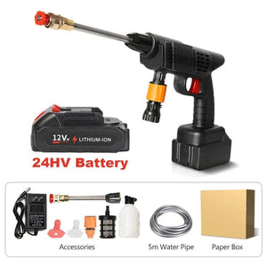 Planet Gates 1 Set 48HV Battery Automobile Water 96\48\24HV Gun Cordless High Pressure Cleaner Washer Spray Water Gun Car Wash Pressure Water Cleaning Machine