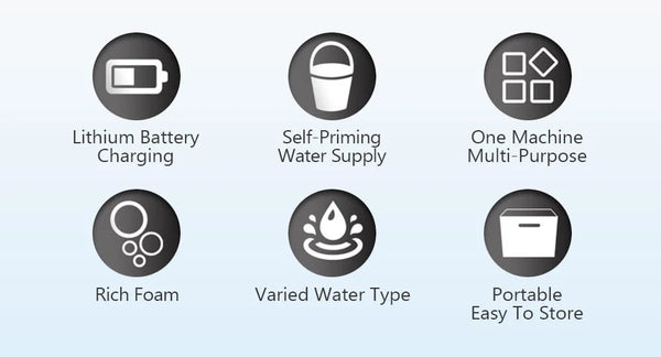 Planet Gates 1 Set 48HV Battery Automobile Water 96\48\24HV Gun Cordless High Pressure Cleaner Washer Spray Water Gun Car Wash Pressure Water Cleaning Machine