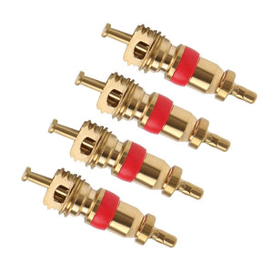 Planet Gates 1 set 4pcs Copper Valve Core Car Tire Repair Tools 4 in 1 Tire Valve Stem Removal Tool Valve Stem Puller Tyre Cleaning Tool