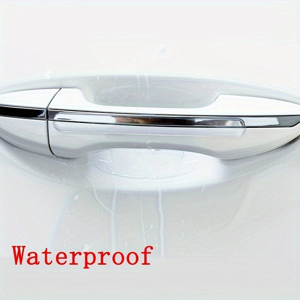 Planet Gates 1 Set 8pcs/set Door Handle Anti Scratch Protector, Universal Waterproof And Anti Scratch Door Mirror Protection Accessory Transparent