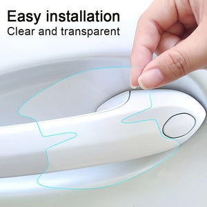 Planet Gates 1 Set 8pcs/set Door Handle Anti Scratch Protector, Universal Waterproof And Anti Scratch Door Mirror Protection Accessory Transparent