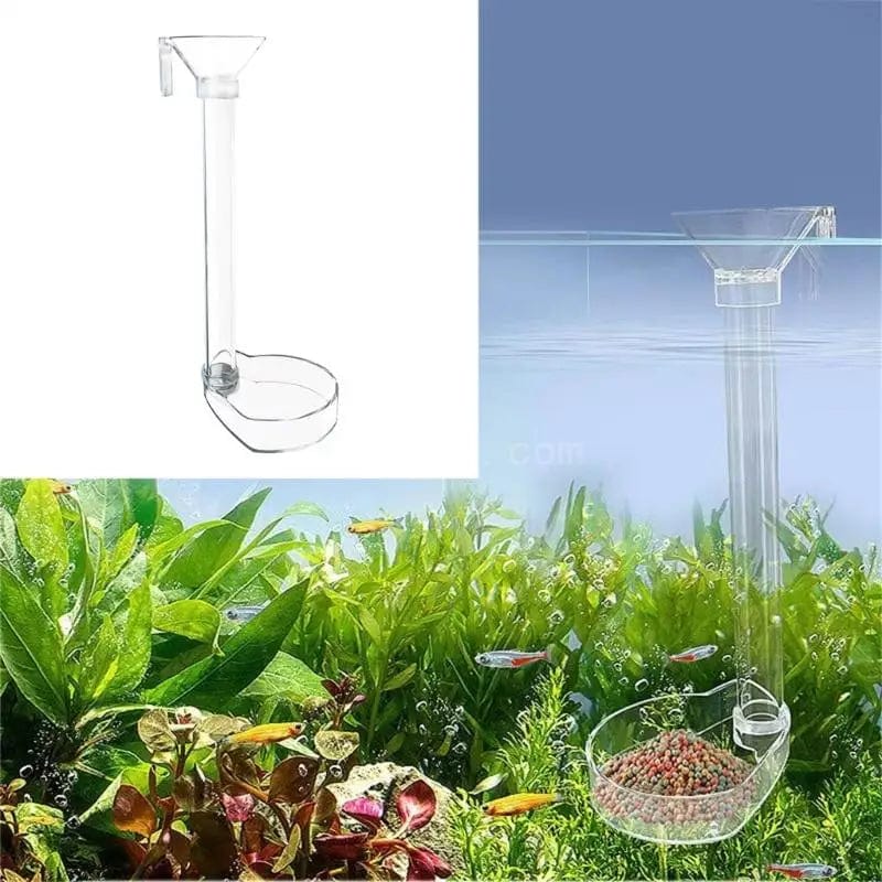 Planet Gates 1 Set Aquarium Acrylic Feeding Tube Bowl Aquarium Shrimp FishTank Acrylic Feeding Tools Anti-drift Feeding Feeder