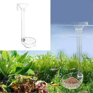 Planet Gates 1 Set Aquarium Acrylic Feeding Tube Bowl Aquarium Shrimp FishTank Acrylic Feeding Tools Anti-drift Feeding Feeder