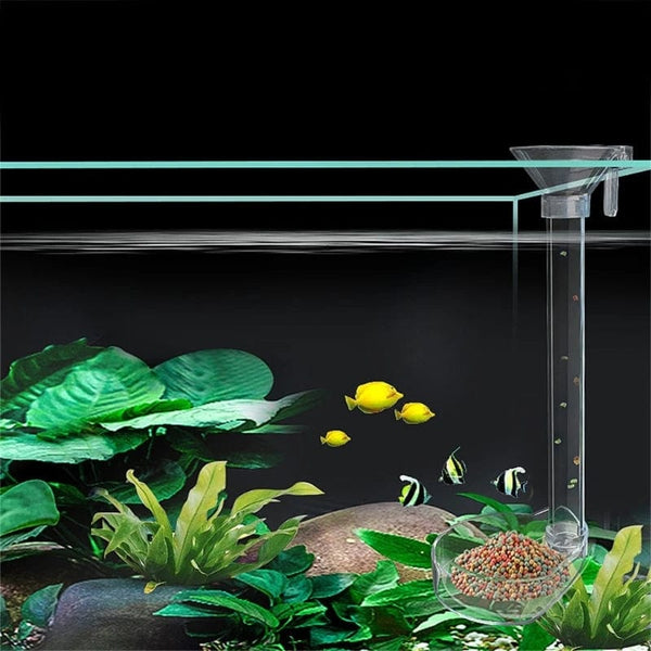Planet Gates 1 Set Aquarium Acrylic Feeding Tube Bowl Aquarium Shrimp FishTank Acrylic Feeding Tools Anti-drift Feeding Feeder