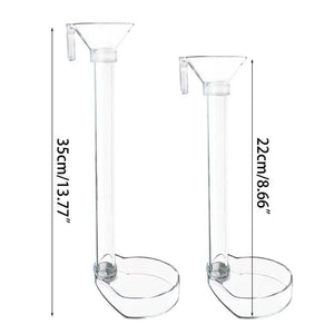 Planet Gates 1 Set Aquarium Acrylic Feeding Tube Bowl Aquarium Shrimp FishTank Acrylic Feeding Tools Anti-drift Feeding Feeder
