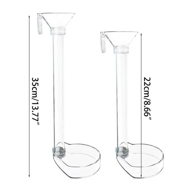 Planet Gates 1 Set Aquarium Acrylic Feeding Tube Bowl Aquarium Shrimp FishTank Acrylic Feeding Tools Anti-drift Feeding Feeder