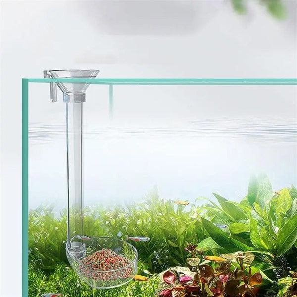 Planet Gates 1 Set Aquarium Acrylic Feeding Tube Bowl Aquarium Shrimp FishTank Acrylic Feeding Tools Anti-drift Feeding Feeder