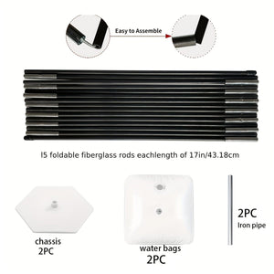 Planet Gates 1 Set, Balloon Arch Stand Kit Adjustable Balloon Arch Frame Water Filling Base Reusable Background Stand Kit, Used For Birthday Party Graduation Wedding Bride Gift Meeting