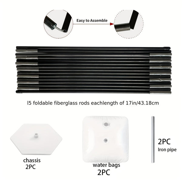 Planet Gates 1 Set, Balloon Arch Stand Kit Adjustable Balloon Arch Frame Water Filling Base Reusable Background Stand Kit, Used For Birthday Party Graduation Wedding Bride Gift Meeting