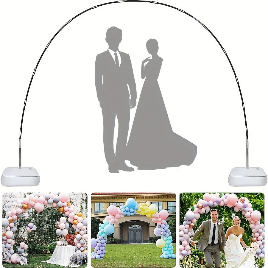 Planet Gates 1 Set, Balloon Arch Stand Kit Adjustable Balloon Arch Frame Water Filling Base Reusable Background Stand Kit, Used For Birthday Party Graduation Wedding Bride Gift Meeting