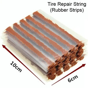 Planet Gates 1 Set Car Tire Repair Tool Kit with Rubber Strips Tubeless Tyre Puncture Studding Plug Set Motorcycle Truck Vacuum Tire Repair Tool