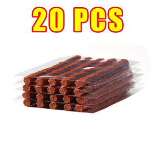 Planet Gates 1 Set Car Tire Repair Tool Kit with Rubber Strips Tubeless Tyre Puncture Studding Plug Set Motorcycle Truck Vacuum Tire Repair Tool