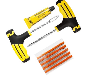 Planet Gates 1 set Car Tire Repair Tool Tubeless Tyre Repair Kit with Rubber Strips Studding Tool Puncture Plug Garage Tools for Motorcycle Trucks