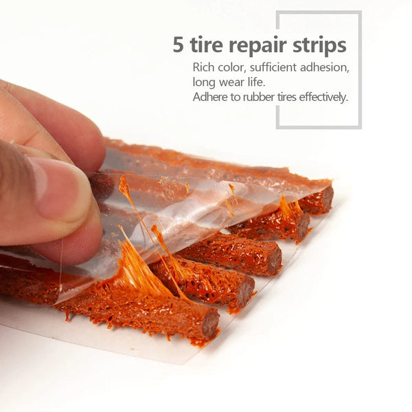 Planet Gates 1 set Car Tire Repair Tool Tubeless Tyre Repair Kit with Rubber Strips Studding Tool Puncture Plug Garage Tools for Motorcycle Trucks