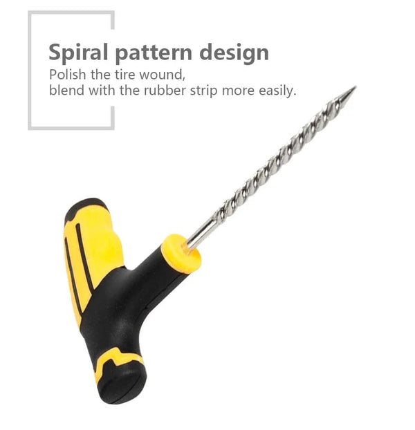 Planet Gates 1 set Car Tire Repair Tool Tubeless Tyre Repair Kit with Rubber Strips Studding Tool Puncture Plug Garage Tools for Motorcycle Trucks