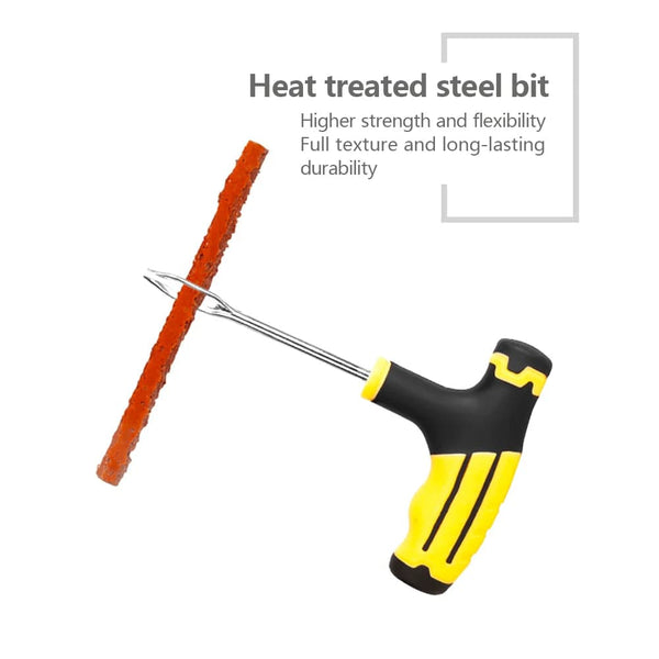 Planet Gates 1 set Car Tire Repair Tool Tubeless Tyre Repair Kit with Rubber Strips Studding Tool Puncture Plug Garage Tools for Motorcycle Trucks