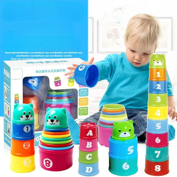 Planet Gates 1 set / CHINA Kid Brain Response Battle Fold Cup Hand Speed Competition Fold Cup Child Stack Game Early Education Puzzle Train Board Games Toy