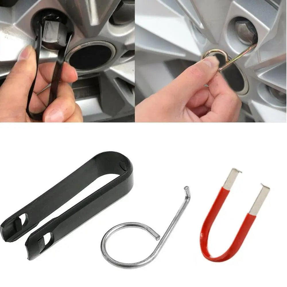 Planet Gates 1 set / China Wheel Lug Nut Cover Caps Removal Tool Fast Dismantle Car Tire Tool For VW Audi Wheel Bolt Nut Caps Covers Puller Tool