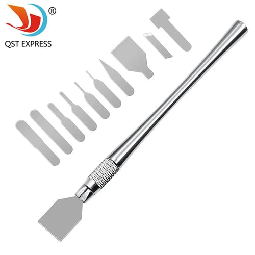 Planet Gates 1 Set CPU Prying Knife Disassembly Blades Pry Opening Tool Metal Crowbar Kit For Repairing Phone Computer IC Chip BGA Hand Tools