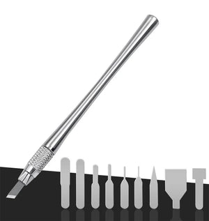 Planet Gates 1 Set CPU Prying Knife Disassembly Blades Pry Opening Tool Metal Crowbar Kit For Repairing Phone Computer IC Chip BGA Hand Tools