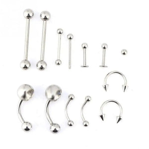 Planet Gates 1 Set Disposable Professional Body Piercing Tool Kit Piercing Needle Clamp Tools Ear Tragus Nose Eyebrow Navel Piercings 316