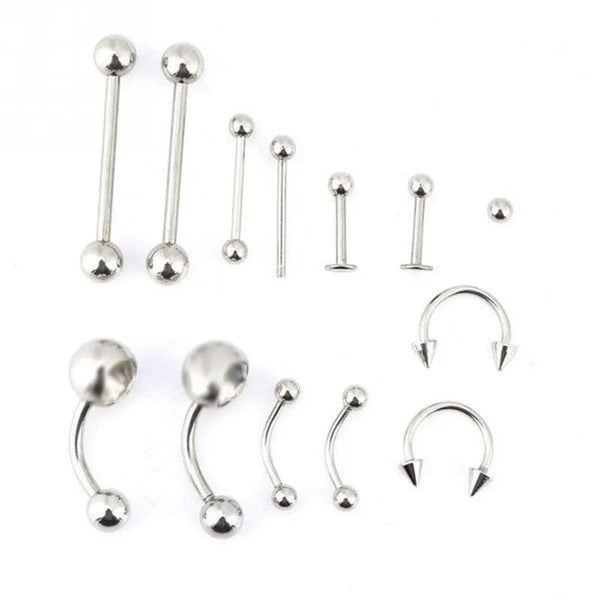 Planet Gates 1 Set Disposable Professional Body Piercing Tool Kit Piercing Needle Clamp Tools Ear Tragus Nose Eyebrow Navel Piercings 316