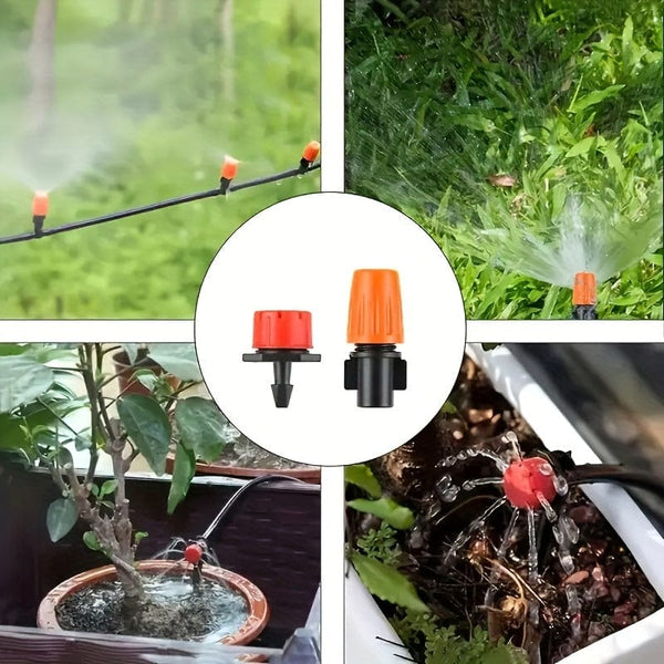 Planet Gates 1 Set, DIY Garden Drip Irrigation Hoses 3.4cm/3.3cm, Automatic Watering Drip Kits, Garden Watering System For Adjusting The Amount Of Drip Irrigation Spray, Saving Water And Time Telescopic Water Pipe